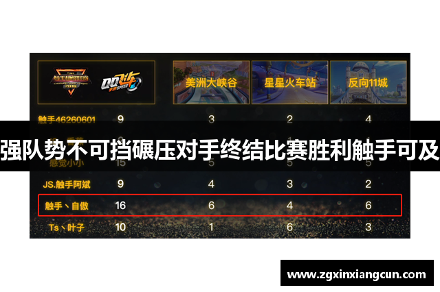 强队势不可挡碾压对手终结比赛胜利触手可及